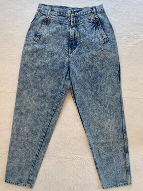vintage Sostanza acid-wash high-rise jeans!